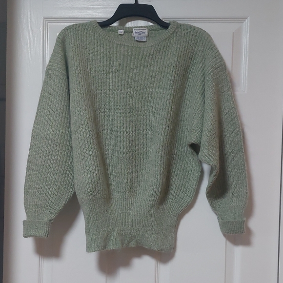 Saint Clair Paris Sweaters - Classic Light Olive Crewneck Sweater
